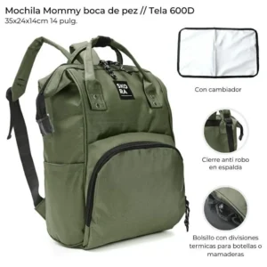 Mochila Mommy Boca de Pez
